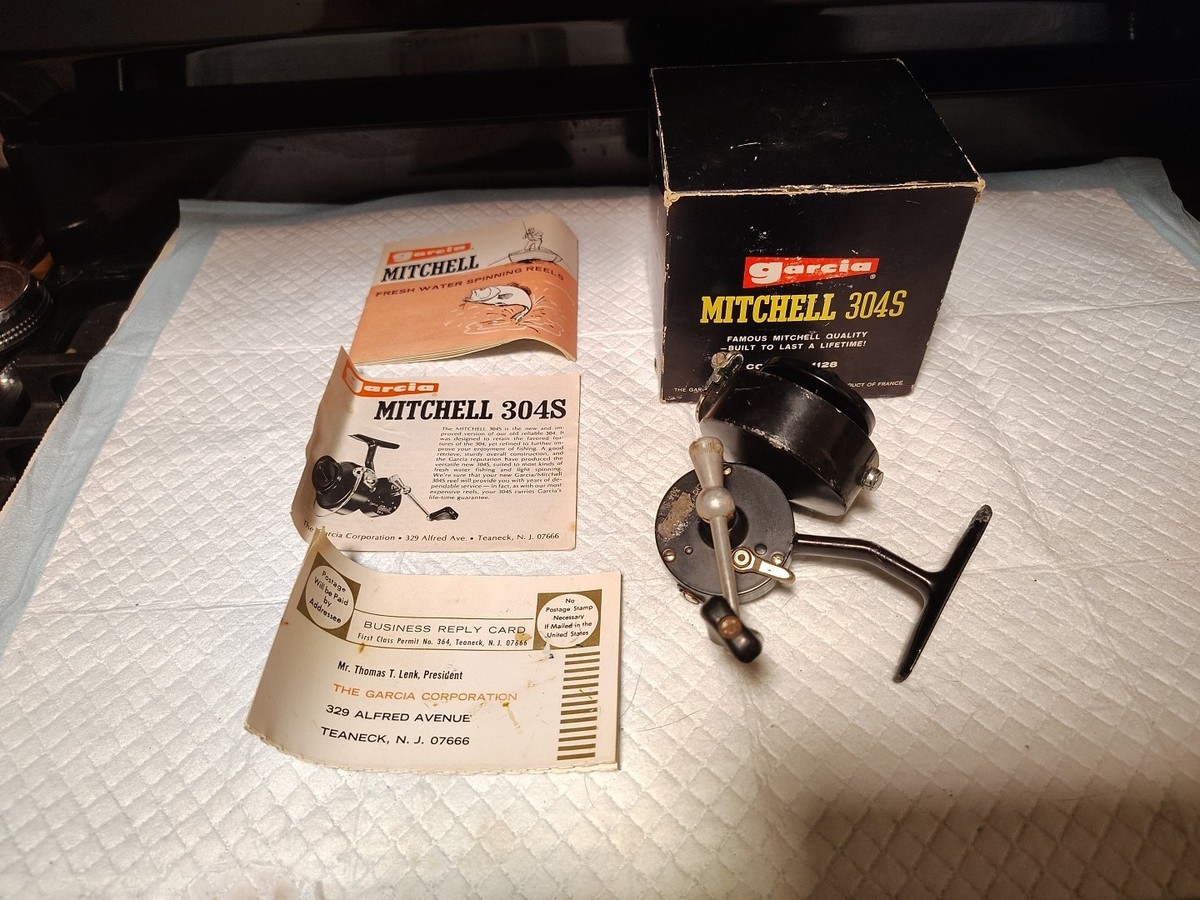VINTAGE ( Garcia Mitchell ) 304-S With ORIGINAL BOX , PAPERWORK