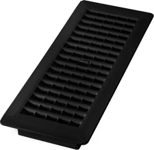 4x12 Floor Register Vent Cover Black Plastic Lattice Design Air Grille