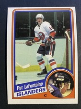 1984-85 O-Pee-Chee Hockey Pat LaFontaine Islanders Rookie Card #96 (n). rookie card picture