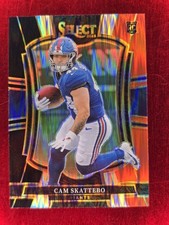 2025 Select #195 Cam Skattebo BLACK AND RED Prizm Shock RC New York Giants