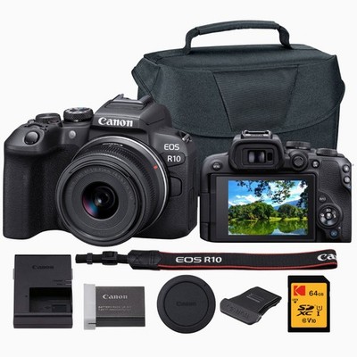 Canon EOS R10 Mirrorless Camera with 18-150mm Lens Bundle