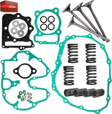 Engine Top End Rebuild Gakset Kit & Intake Exhaust Engine Valves Spring Seal ...