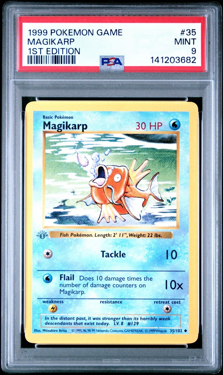 1999 POKEMON BASE SET 1ST EDITION #35 MAGIKARP PSA 9 | eBay