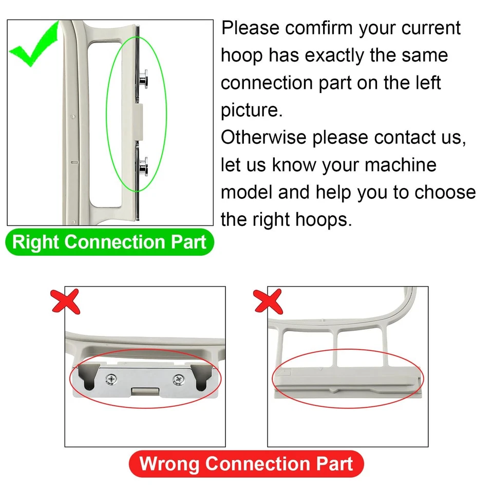 Sew Tech Embroidery Hoops for Brother SE700 PE535 SE600 PE545 SE400 PE570 SE... - Image 2 of 4