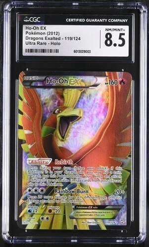 Ho-Oh Ex (119 Full Art) 119/124 Dragons Exalted Holo CGC 8.5 NM