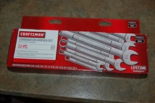 CRAFTSMAN 11 PIECE COMBINATION WRENCH SET 12 POINT SAE