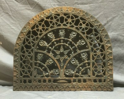 Antique Cast Iron Arched Decorative Heat Grate Wall Register 11x13