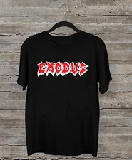Rare Exodus Band logo Classic Short Sleeve Black All Size T-Shirt AC1180