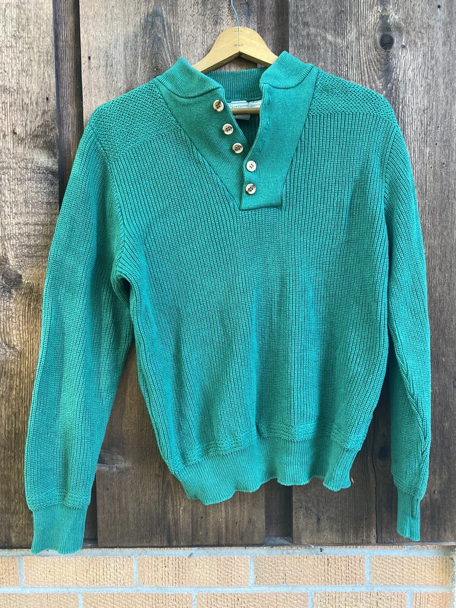 Men's sweater with wooden buttons clearance