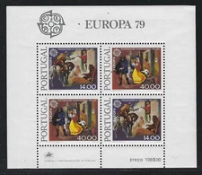 1979 Portugal Scott #1424a - Europa Mail Delivery Souvenir Sheet - MNH