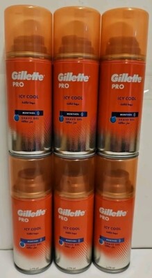 GILLETTE FUSION PRO ICY COOL MENTHOL RASIERGEL 75ML X 6 DOSEN REISEGRÖßE