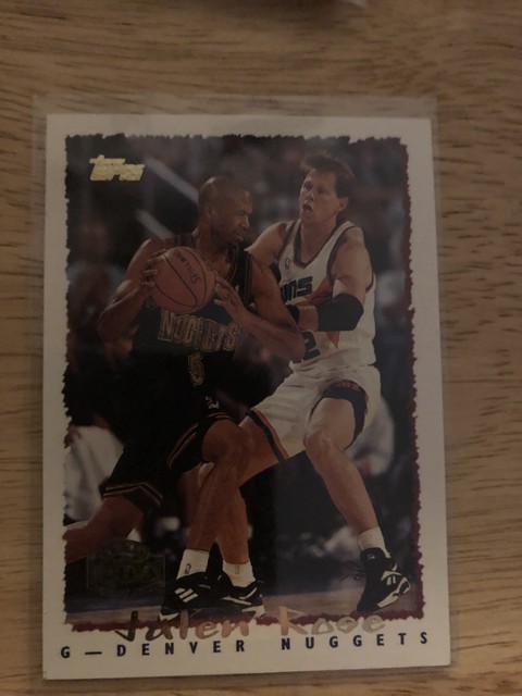 1994 95 Topps 378 Jalen Rose Denver Nuggets RC Rookie Basketball Card 