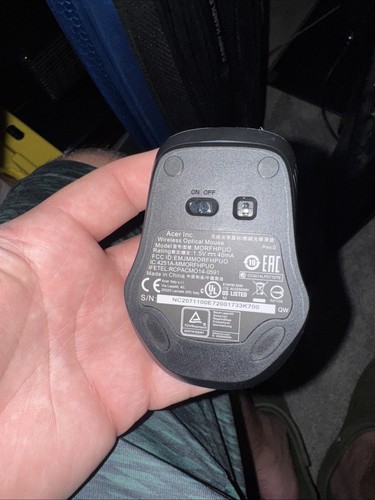 Acer Mouse ottico wireless antracite MORFHPUO 1,5 V 40 mA senza ricevitore (non testato) - Foto 2 di 5