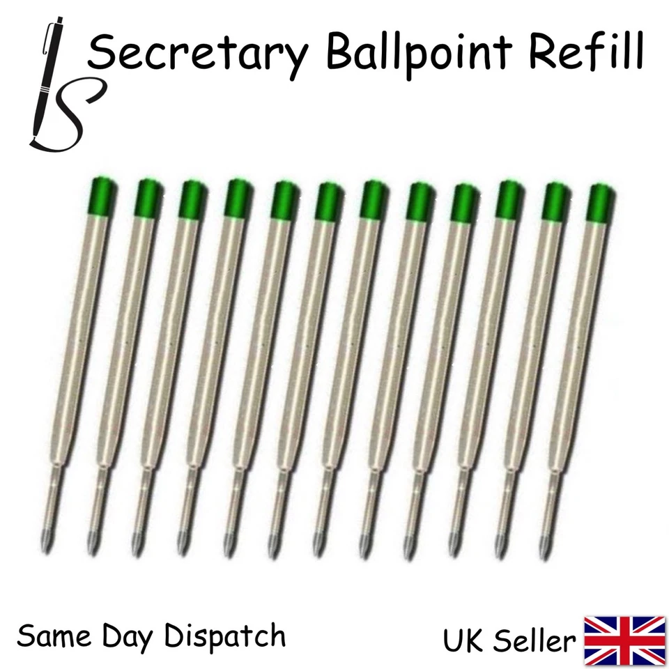 TINTA DE RECARGA DE BOLÍGRAFO COMPATIBLE CON PARKER - VERDE MEDIO X12