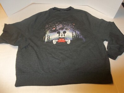 Disney X AE Oversized Fleece Crew Neck Sweatshirt Size Small