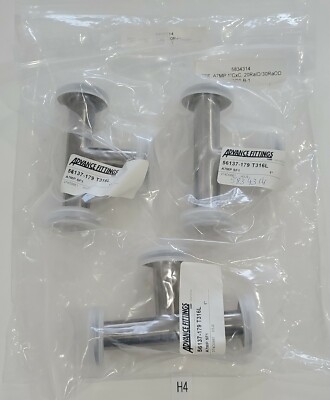 *NEW* LOT OF 3 Advance Fittings 56137-179 T316L 1'' Tee A7MP SF1 + Warranty!