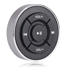 Volante de coche de metal inalámbrico control remoto de música Bluetooth botón multimedia