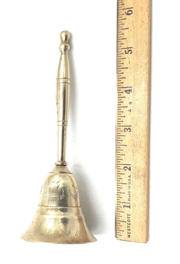 Vintage Brass Bell Made in India 8" Tall eBay