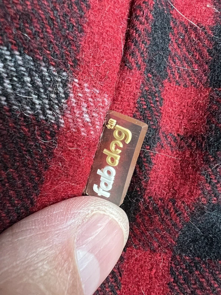 Fab Dog Sherpa Fleece Plaid Jacket Pet - Image 4 of 4