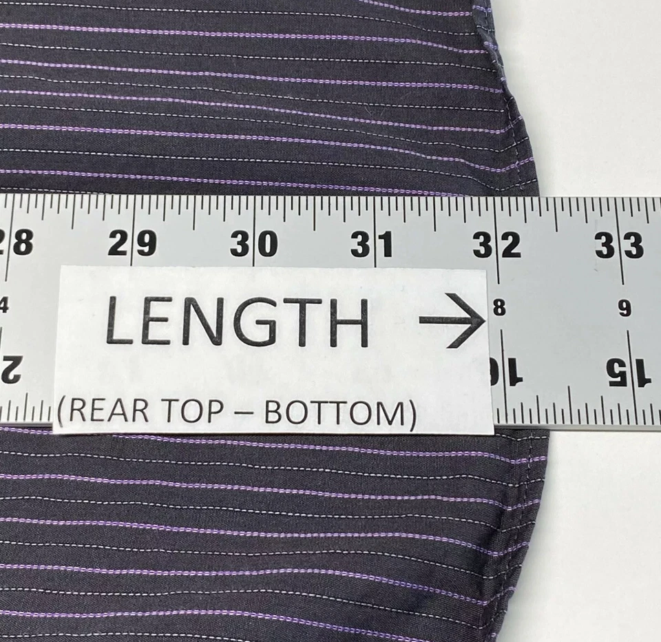 Camisa con cuello de manga larga con botones Apt 9 para hombre talla grande multicolor a rayas Foto 4 de 4