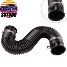 Universal 3IN Flexible Car Cold Air Intake Hose Filter Pipe Telescopic Tube Kit