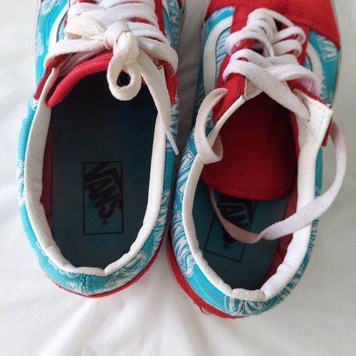 VANS Old Skool Retro Logo Red and Blue - Size 8.5 Men's/10 Women's - Picture 5 of 7