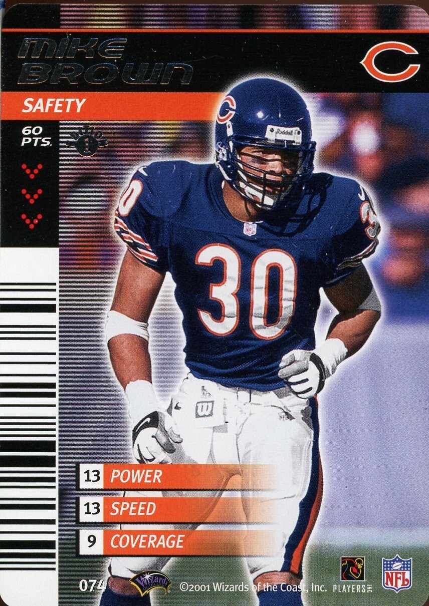 2002 NFL Showdown 1st Edition MIKE BROWN BEARS #074
