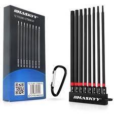 Torx Bits Set 1/4 150 mm T8 - T40 Langbit mag...