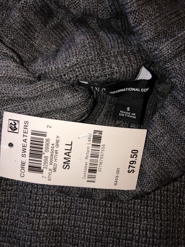 Inc International Concepts S NWT Side-Zip Cowl-Neck Sweater Tunic Gray 🧡 - Picture 10 of 14