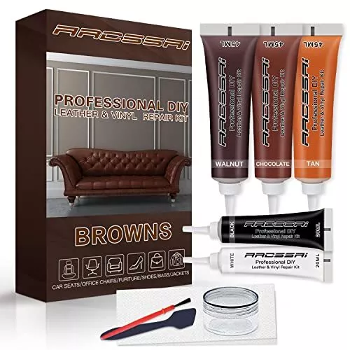Brown Leather Repair Kits for Couches Vinyl and Leather Repair