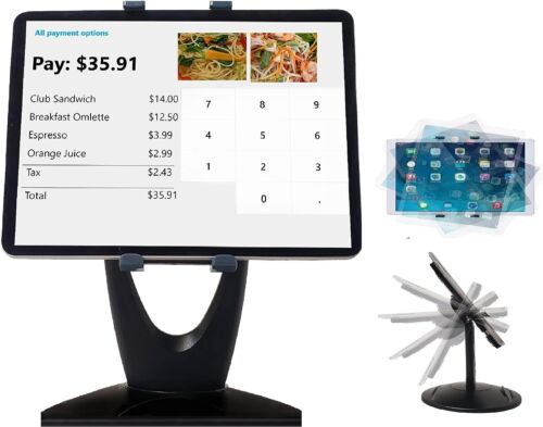 MAX SMART Tablet Stand, Tablet Holder, ebook Reader Stand, iPad Pro Stand Black - Picture 2 of 9
