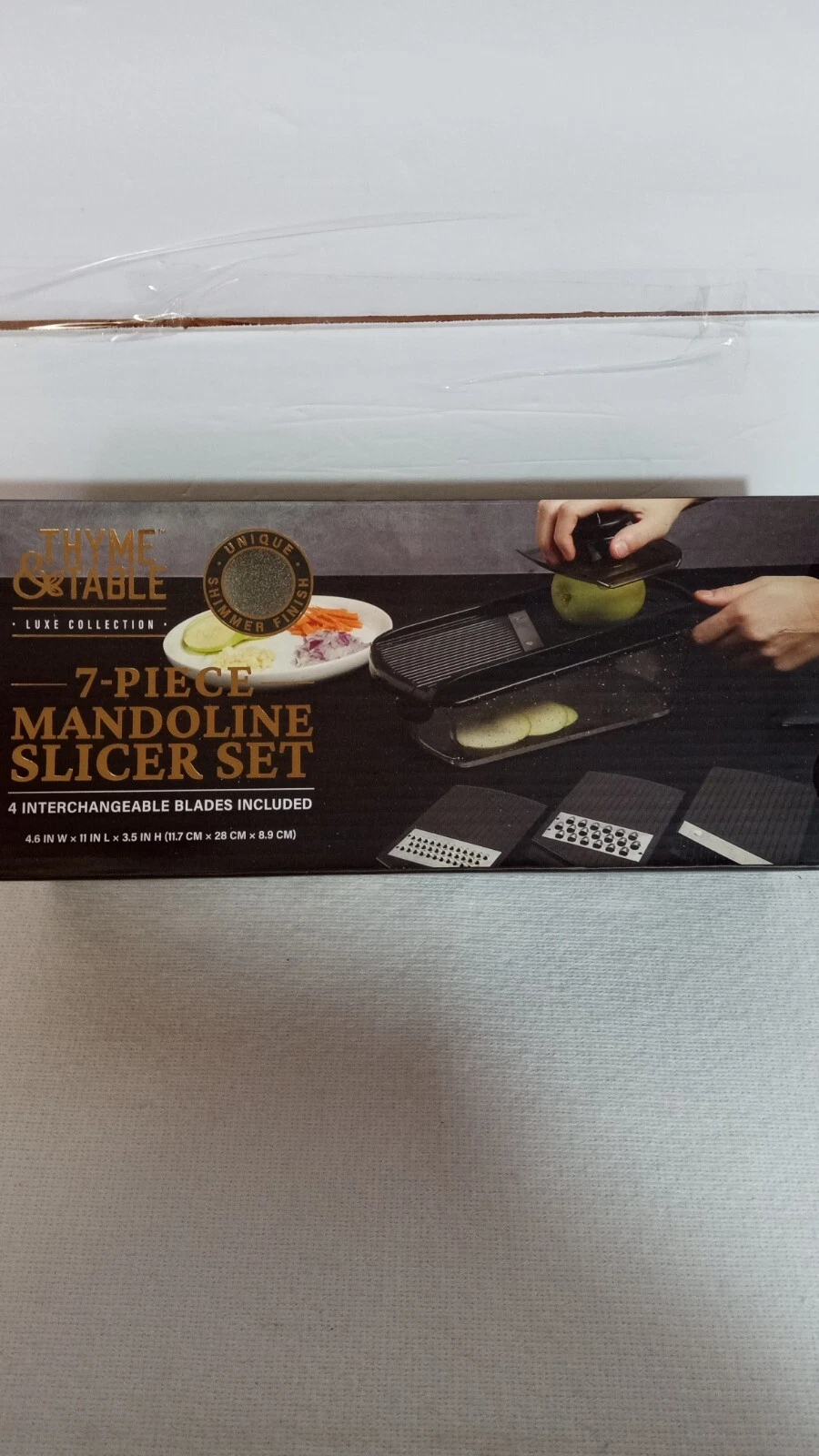 Mandoline Slicer Set/Thyme & Table, 7Pc Set, New