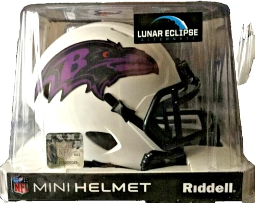 BALTIMORE RAVENS NFL RIDDELL SPEED MINI HELMET LUNAR ECLIPSE