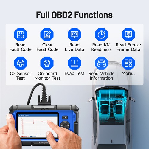 🔥2025 TOPDON AD600S OBD2 Scanner Engine ABS SRS SAS AT TPMS EPB Diagnostic Tool - Picture 3 of 18