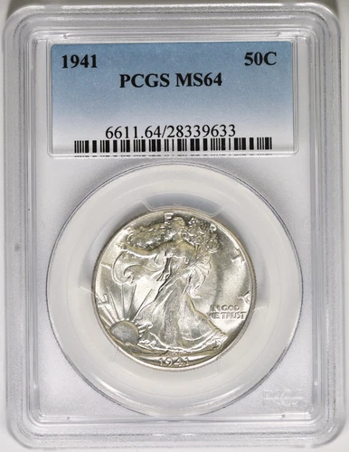 1941 Walking Liberty Half Dollar PCGS MS64