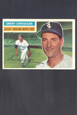 1956 TOPPS #265 SANDY CONSUEGRA-4--WHITE SOX--NO CREASES--EX/MT/NR/MT++
