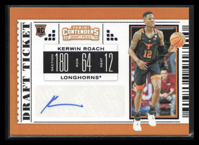KERWIN ROACH 2019 Contenders College Ticket Auto Texas Longhorns
