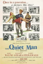 THE QUIET MAN Movie POSTER 27x40 C John Wayne Maureen O'Hara Barry Fitzgerald
