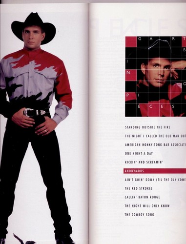 Garth Brooks - Lyric Booklet Covering Songs fro 6 CDs, big 5.5" x 11" softcover - Imagen 4 de 4