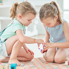 Little Girl Jewelry Set, Princess Necklaces Rings Jewelry Bracelet for Girls 3-8