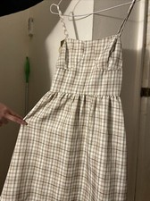 Plaid Beige Dress Size S