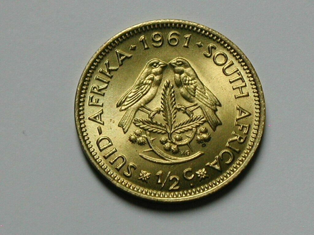 South Africa 1961 1/2 CENT Coin MS++ UNC with Lustre | eBay