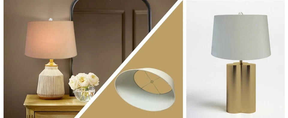 Abajur oval capa dura Royal Designs Inc várias cores e tamanhos - Imagem 3 de 4