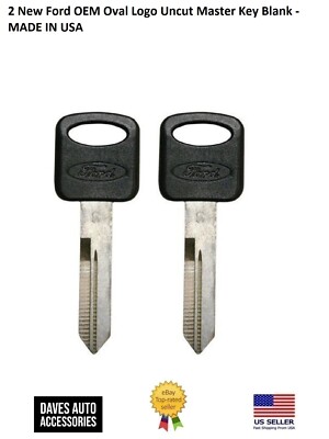 Key Blanks For Ford Ranger 2 New Ford OEM Uncut Master Key Blanks With Oval Logo - Made In USA, Fast Shipping OEM Car Key Blanks - Foto 10