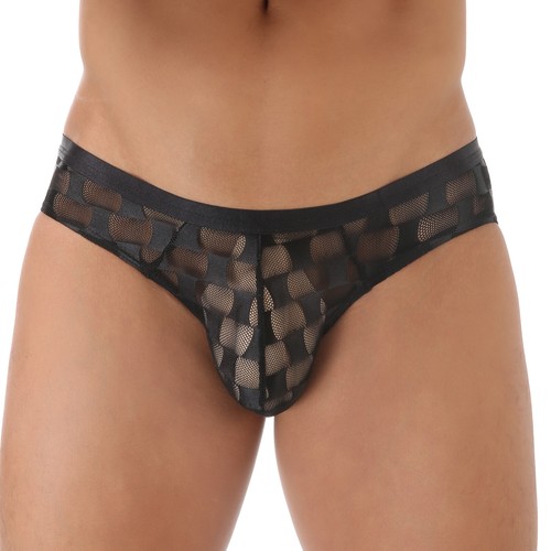 Hombres Calzoncillos Ropa Interior Transparente Sexy Bolsa Abultada Sexy Calzoncillos Transpirables - Imagen 5 de 25