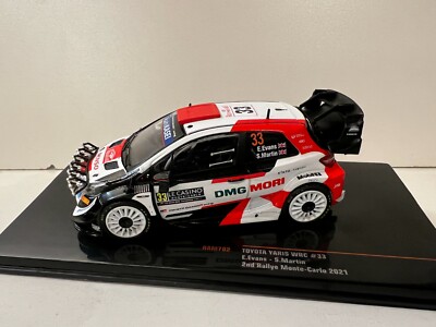 Toyota Yaris  WRC, #33  E. Evans, 2nd Rally Monte Carlo 2021, IXO 1:43, Modell 