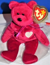 Ty Valentina the Red Bear Beanie Baby