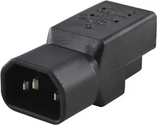 Conntek 30130 IEC C14 to NEMA 5-15R Plug Adapter 10Amp