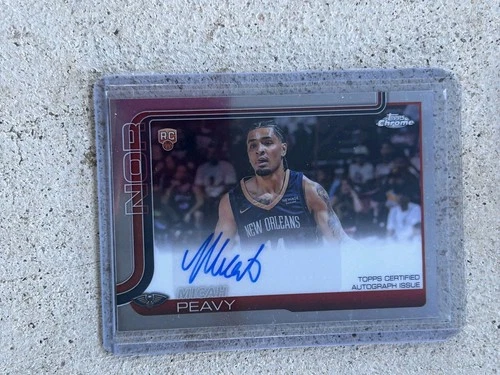 2025-26 Topps Chrome - Rookie Autographs Micah Peavy #TCAR-MP (AU, RC)