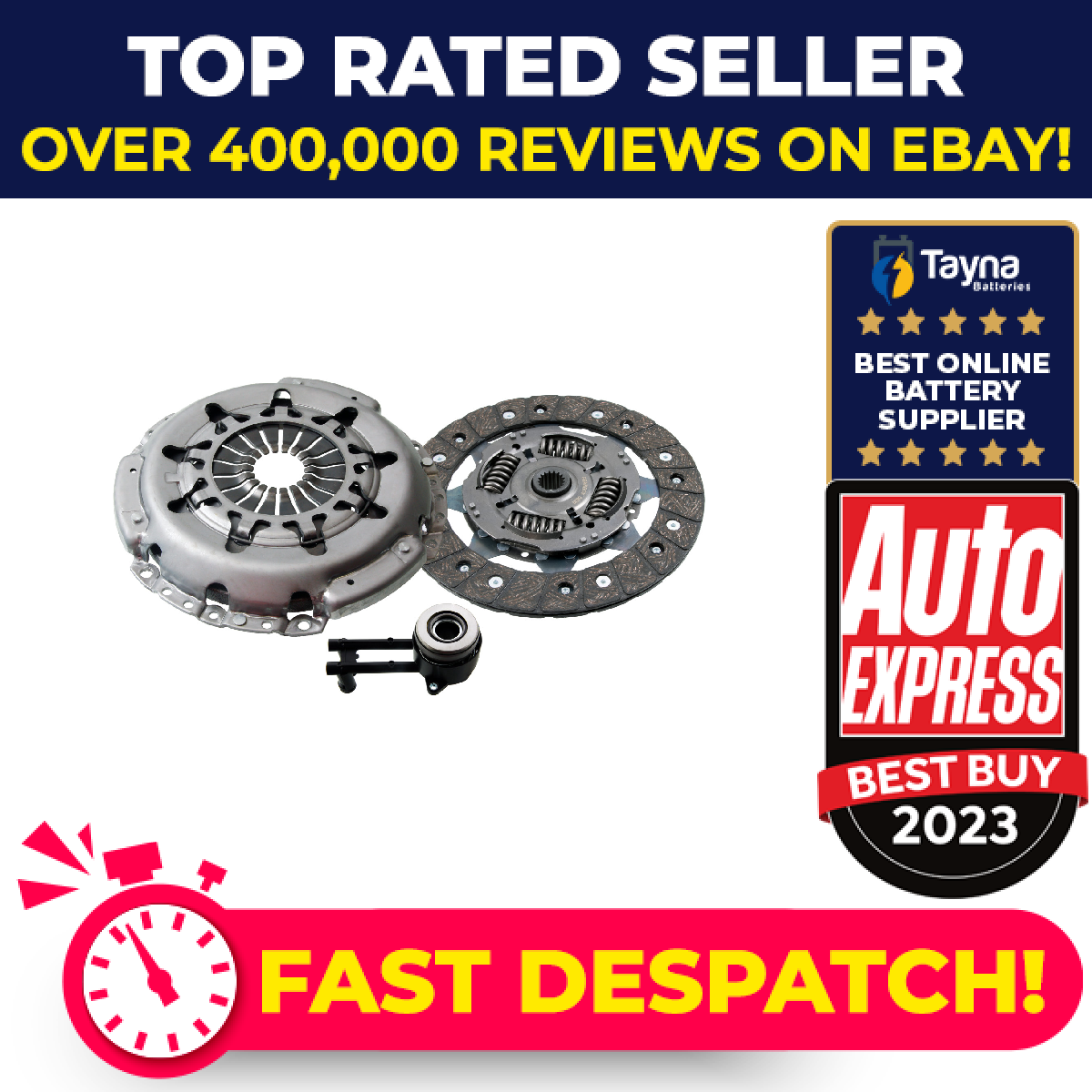 Clutch Kit 3pc (Cover+Plate+CSC) 221mm ADF123096 Blue Print 1141597 1141597S2